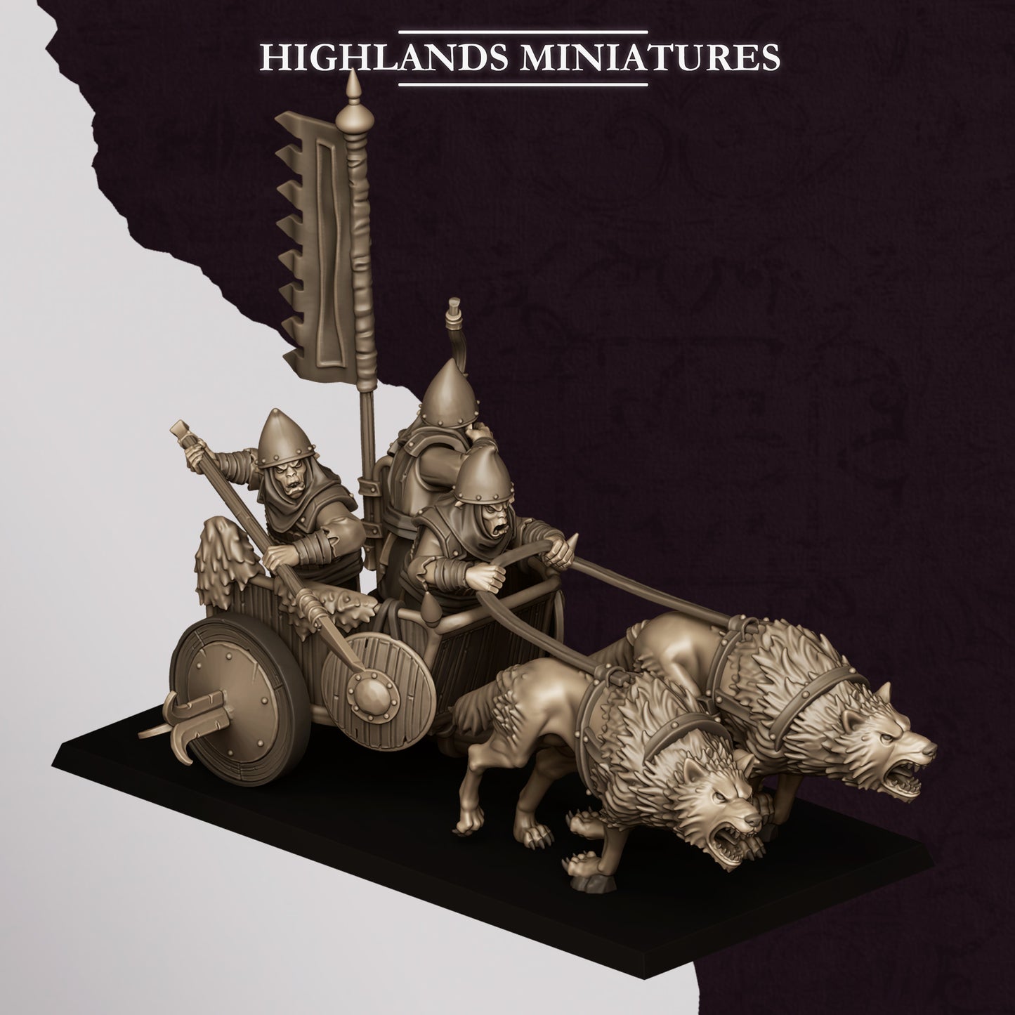 Sons of Marduk Hobgoblin Chariot | Sons of Marduk Army Collection | Highland Miniatures