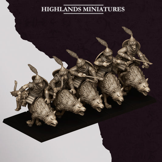Sons of Marduk Hobgoblin Wolf Riders with Bows