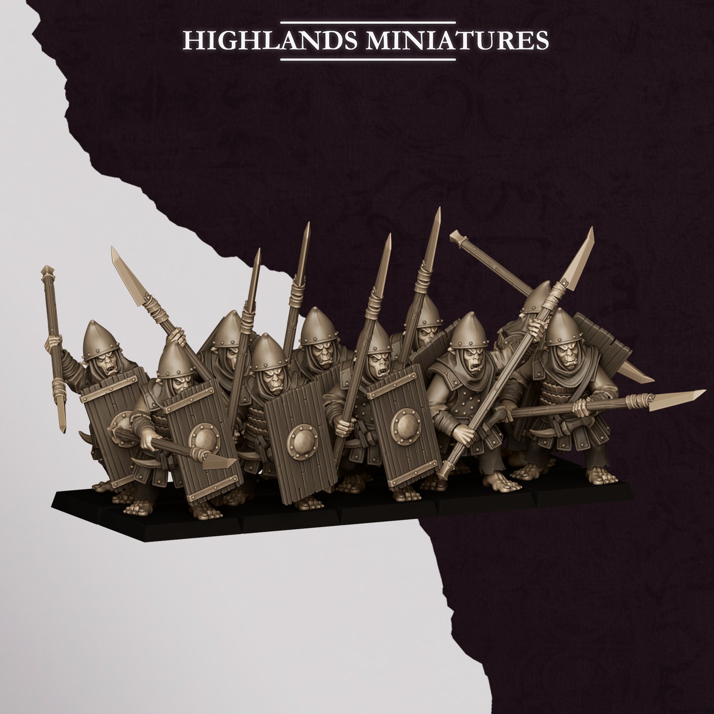 Sons of Marduk Hobgoblin Spearmen | Sons of Marduk Army Collection | Highland Miniatures