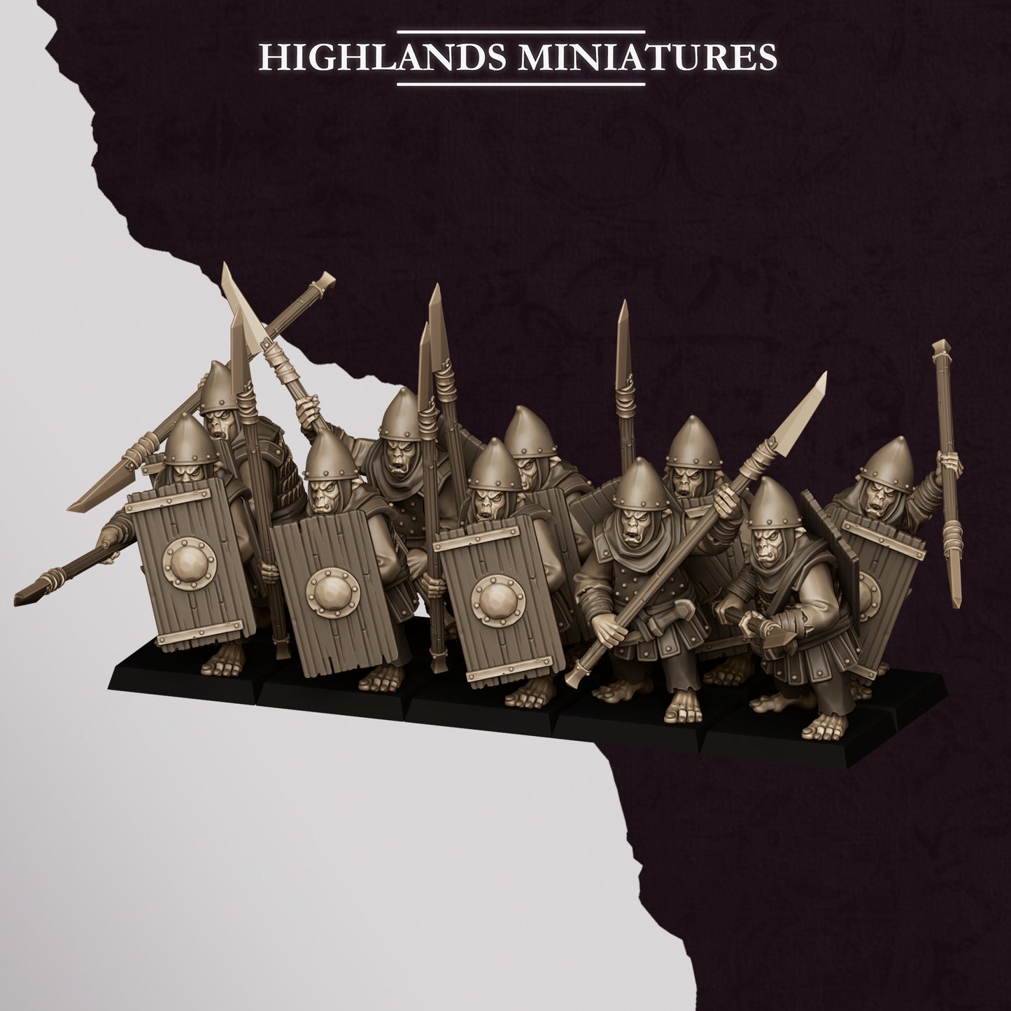 Sons of Marduk Hobgoblin Spearmen | Sons of Marduk Army Collection | Highland Miniatures
