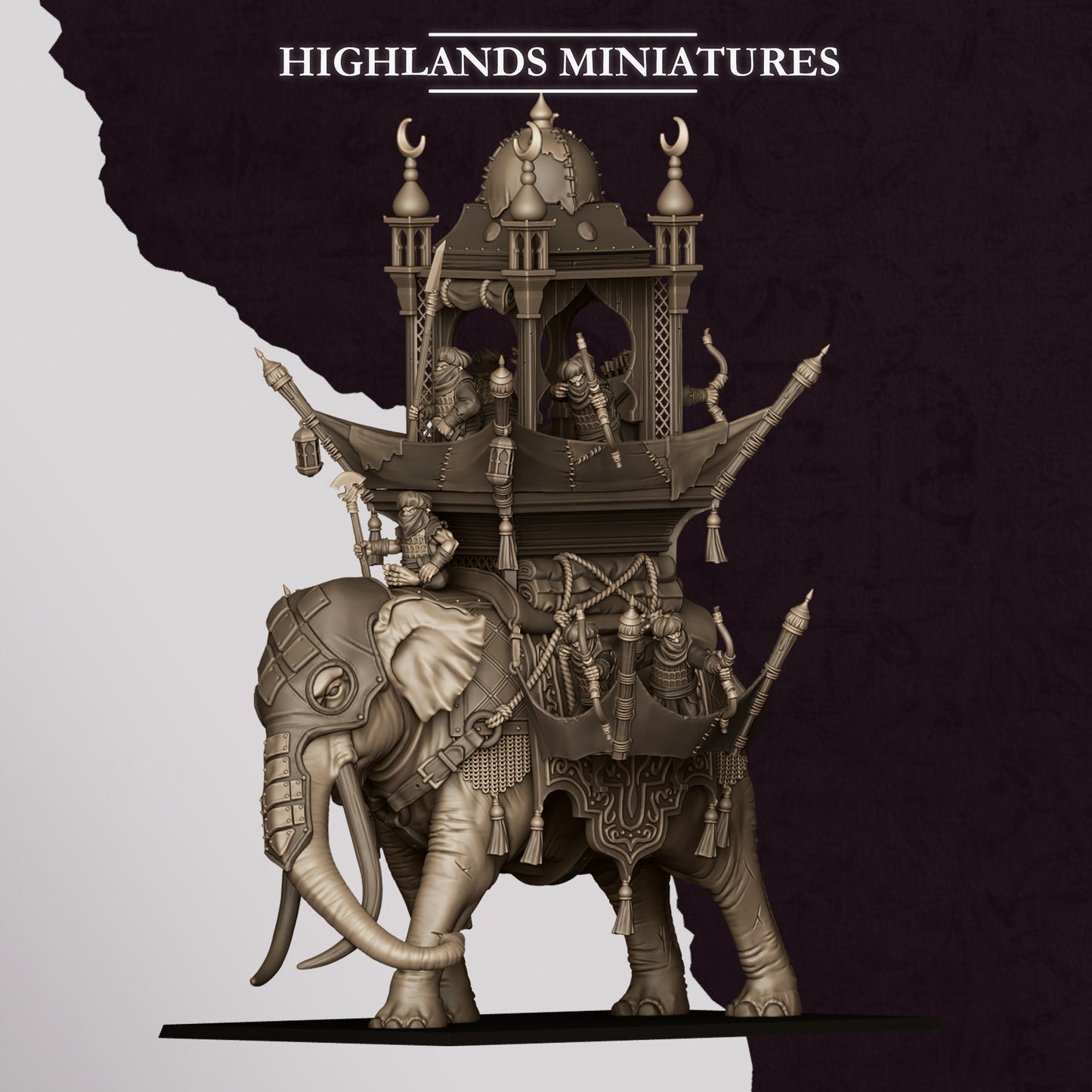 Sons of Marduk Hobgoblin War Elephant | Sons of Marduk Army Collection | Highland Miniatures
