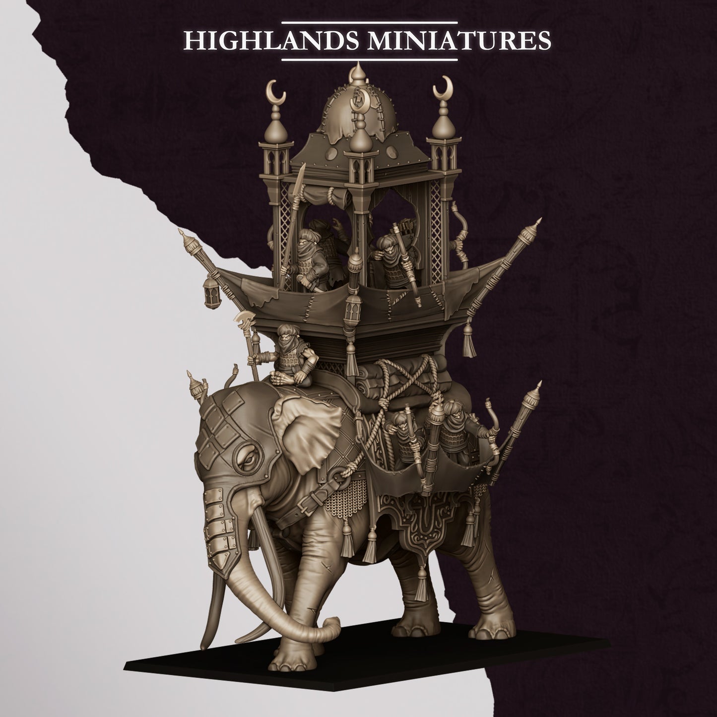 Sons of Marduk Hobgoblin War Elephant | Sons of Marduk Army Collection | Highland Miniatures