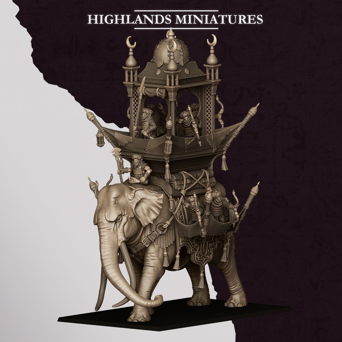Sons of Marduk Hobgoblin War Elephant | Sons of Marduk Army Collection | Highland Miniatures