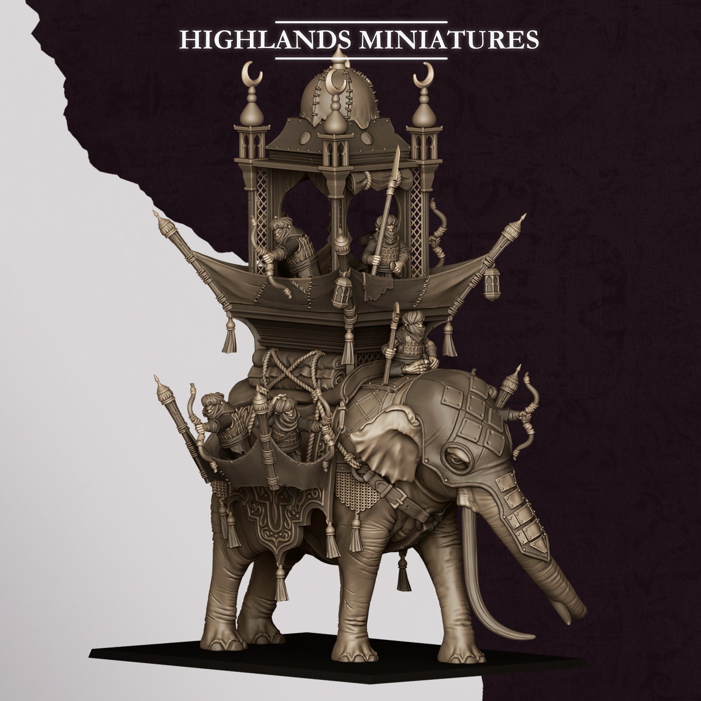 Sons of Marduk Hobgoblin War Elephant | Sons of Marduk Army Collection | Highland Miniatures