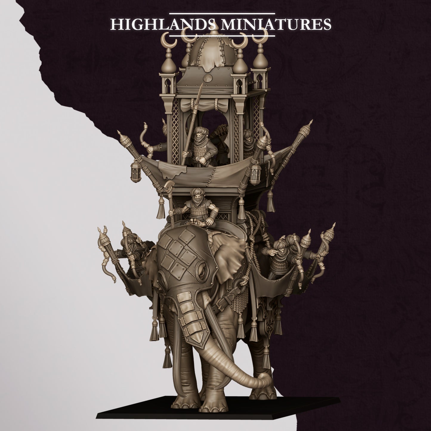 Sons of Marduk Hobgoblin War Elephant | Sons of Marduk Army Collection | Highland Miniatures