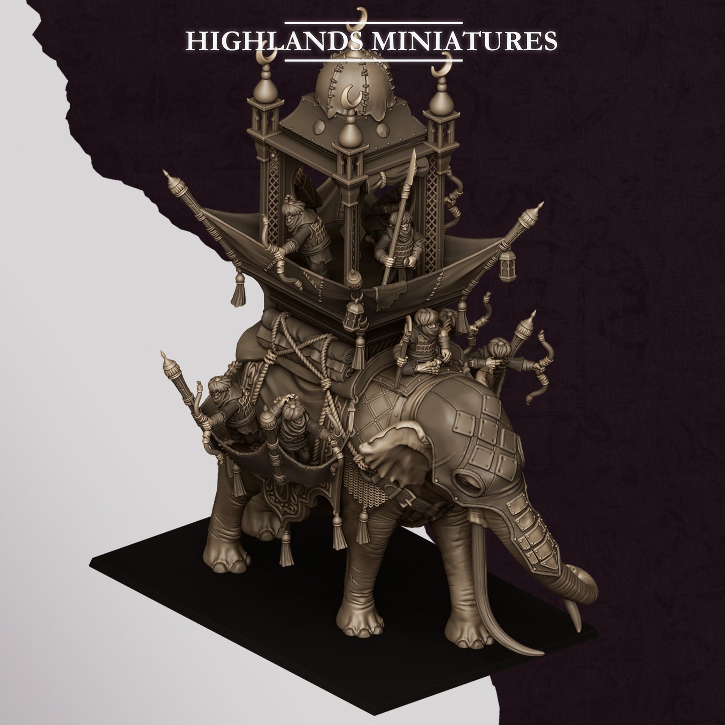 Sons of Marduk Hobgoblin War Elephant | Sons of Marduk Army Collection | Highland Miniatures