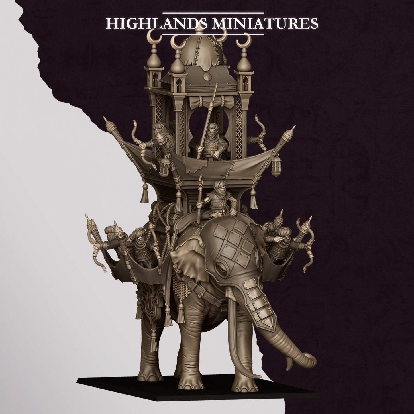 Sons of Marduk Hobgoblin War Elephant | Sons of Marduk Army Collection | Highland Miniatures