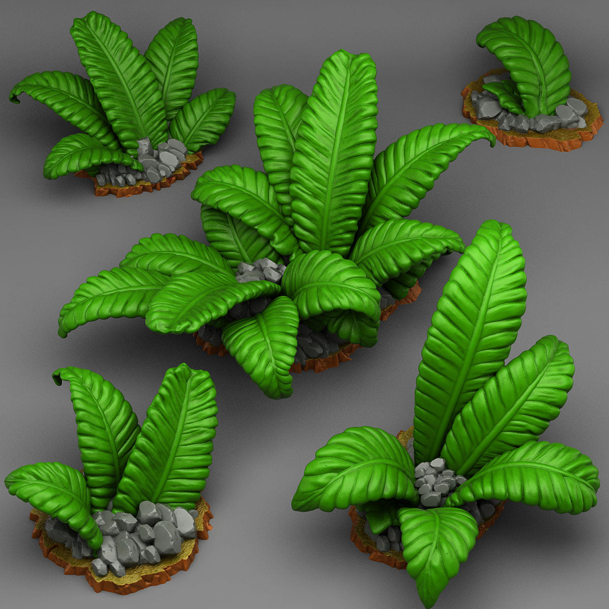 Jungle Aztec Plants Scatter Terrain | Fantastic Plants & Rocks | MTG Terrain & Scenery
