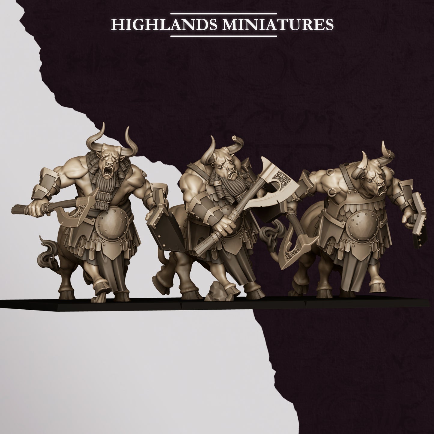 Sons of Marduk Minotaurs | Sons of Marduk Army Collection | Highland Miniatures
