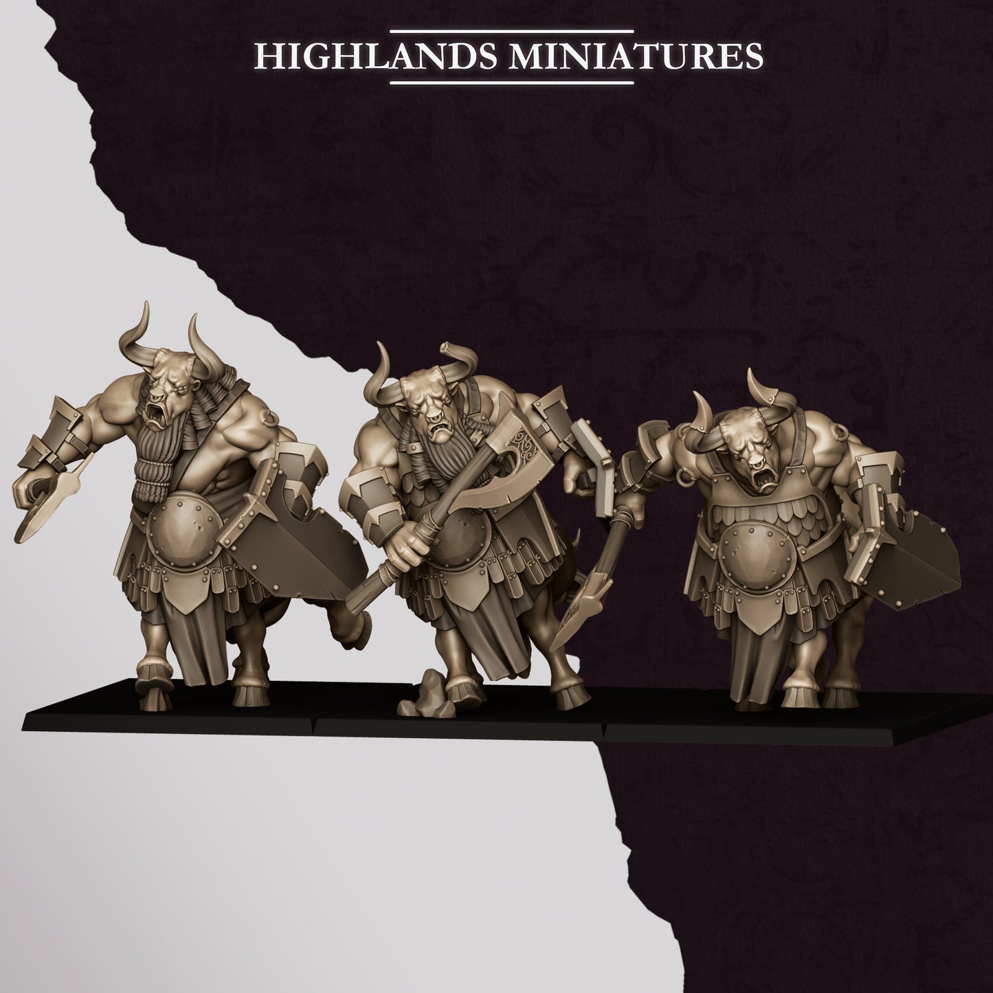 Sons of Marduk Minotaurs | Sons of Marduk Army Collection | Highland Miniatures
