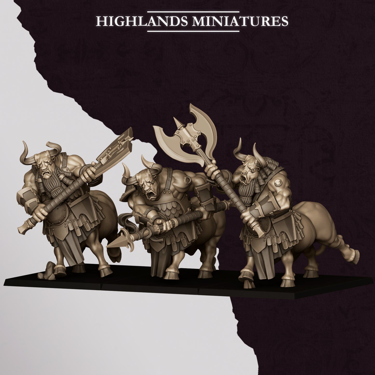 Sons of Marduk Minotaurs | Sons of Marduk Army Collection | Highland Miniatures