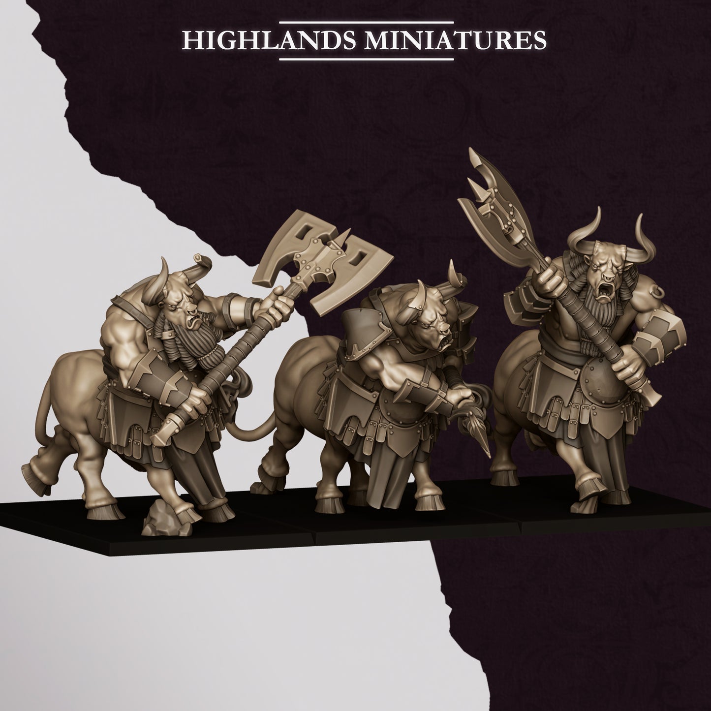 Sons of Marduk Minotaurs | Sons of Marduk Army Collection | Highland Miniatures