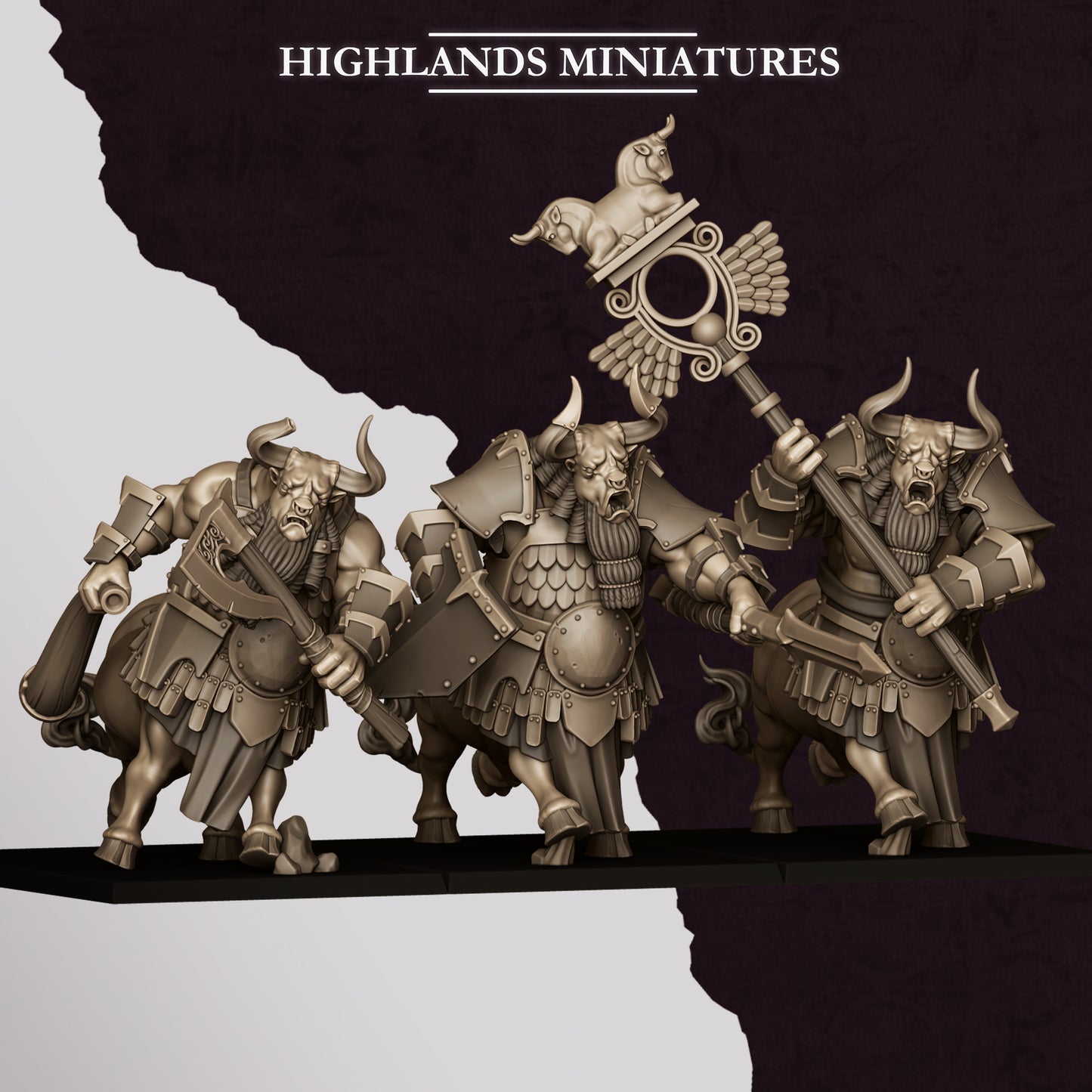 Sons of Marduk Minotaurs | Sons of Marduk Army Collection | Highland Miniatures