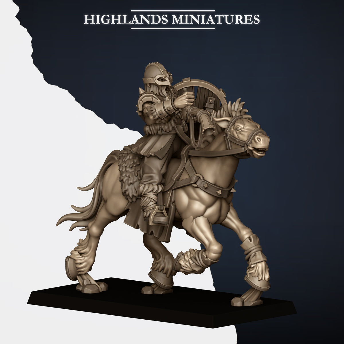 Norse Tribes Mounted Raiders with Spears | Norse Tribes Army Collection | Highland Miniatures