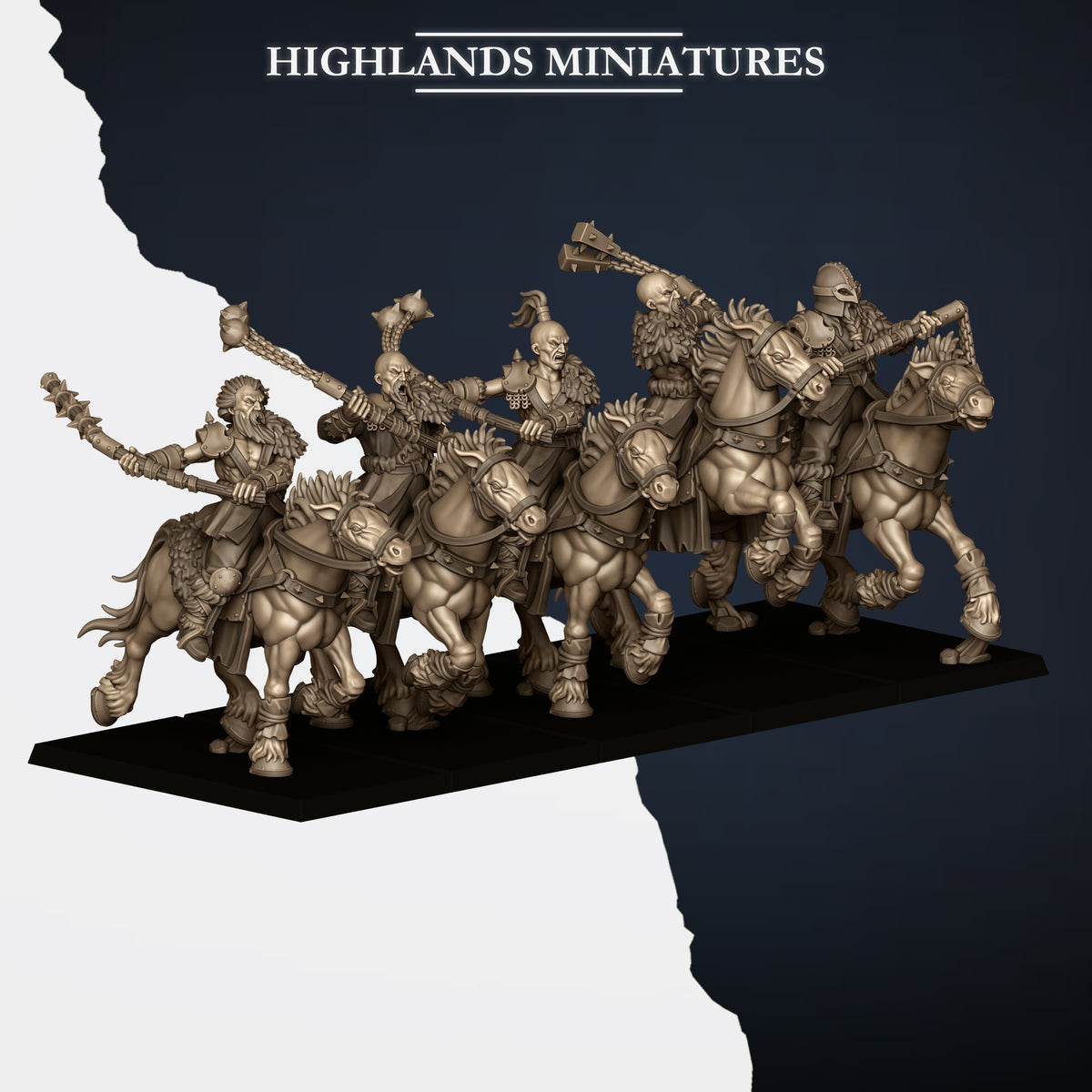 Norse Tribes Mounted Raiders | Norse Tribes Army Collection | Highland Miniatures