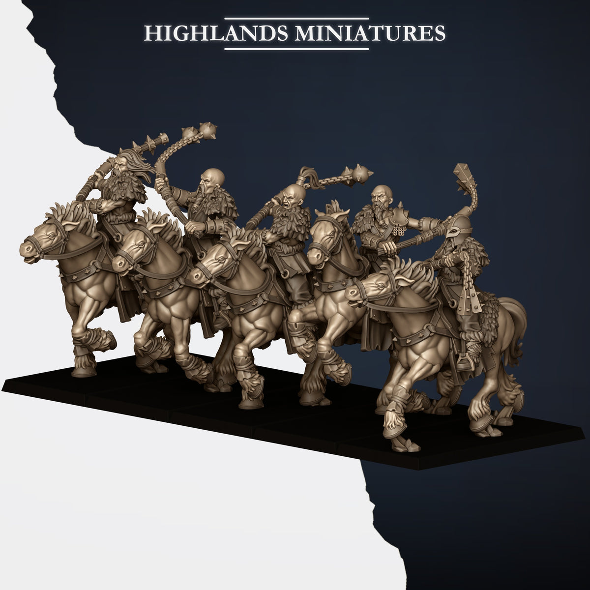 Norse Tribes Mounted Raiders | Norse Tribes Army Collection | Highland Miniatures