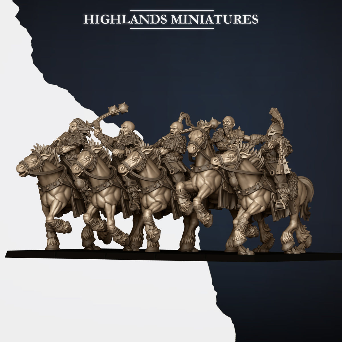 Norse Tribes Mounted Raiders | Norse Tribes Army Collection | Highland Miniatures