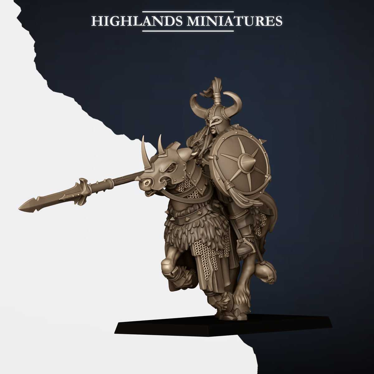 Norse Tribes Mounted Huscarls | Norse Tribes Army Collection | Highland Miniatures
