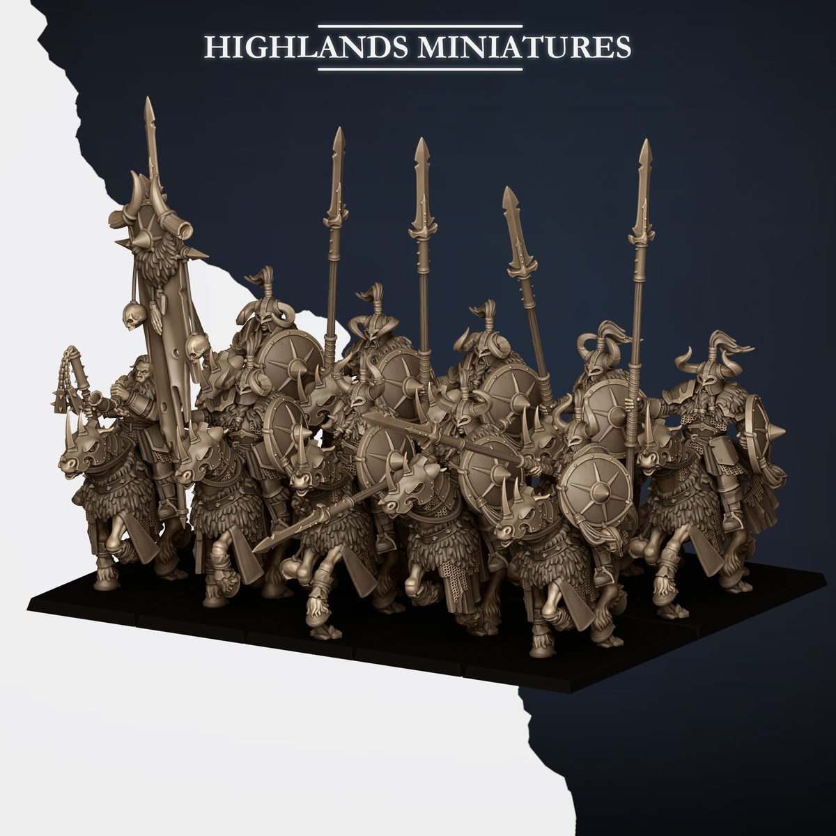 Norse Tribes Mounted Huscarls | Norse Tribes Army Collection | Highland Miniatures
