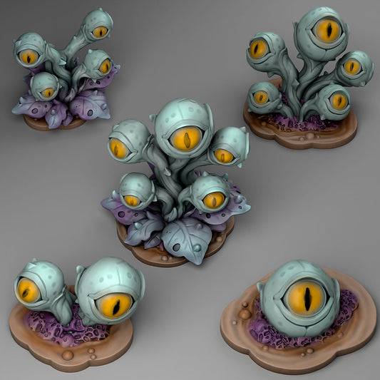 Mysterious Eye Plants Scatter Terrain | Fantastic Plants & Rocks | MTG Terrain & Scenery