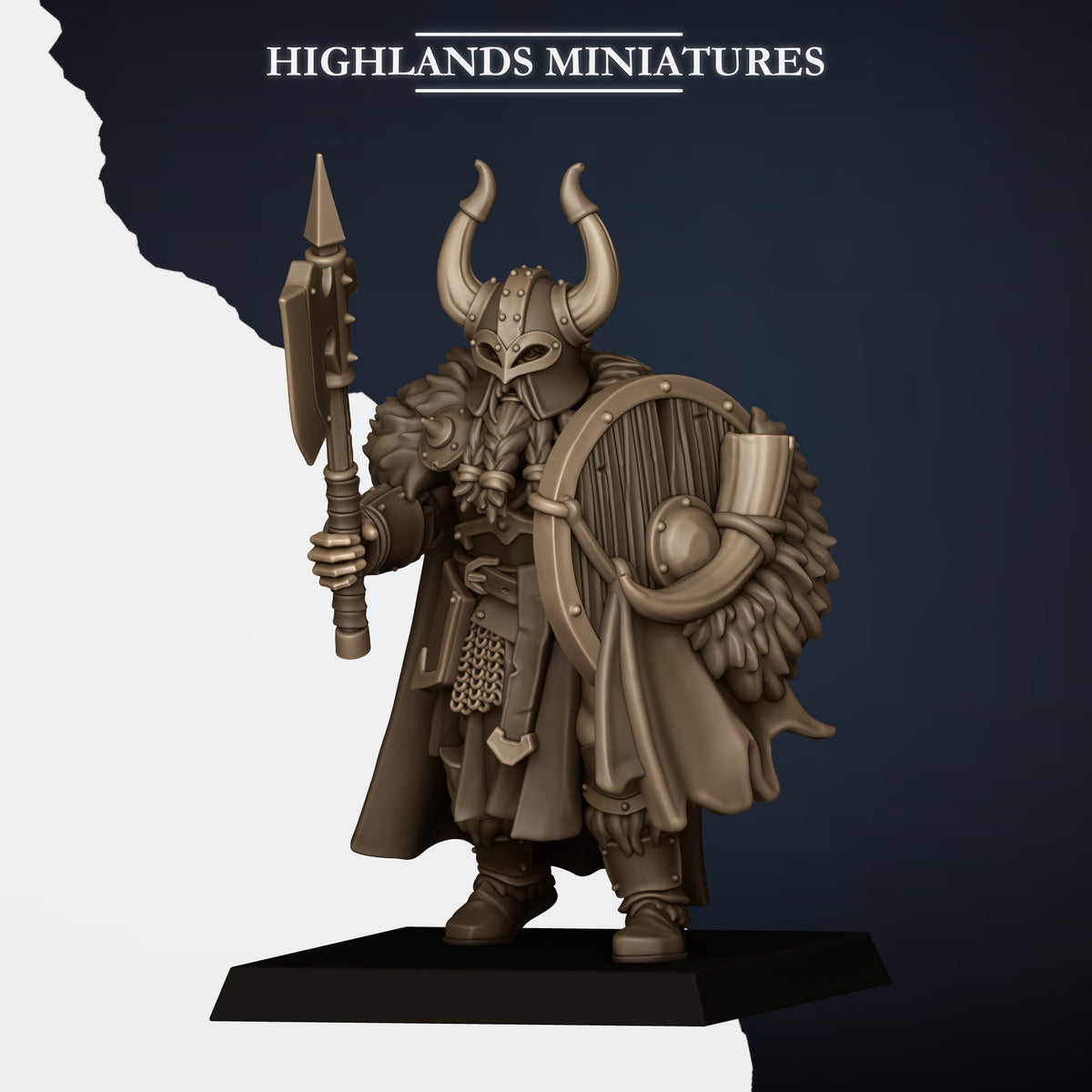 Norse Tribes Huscarls on Foot with Hand Weapons and Shields | Norse Tribes Army Collection | Highland Miniatures