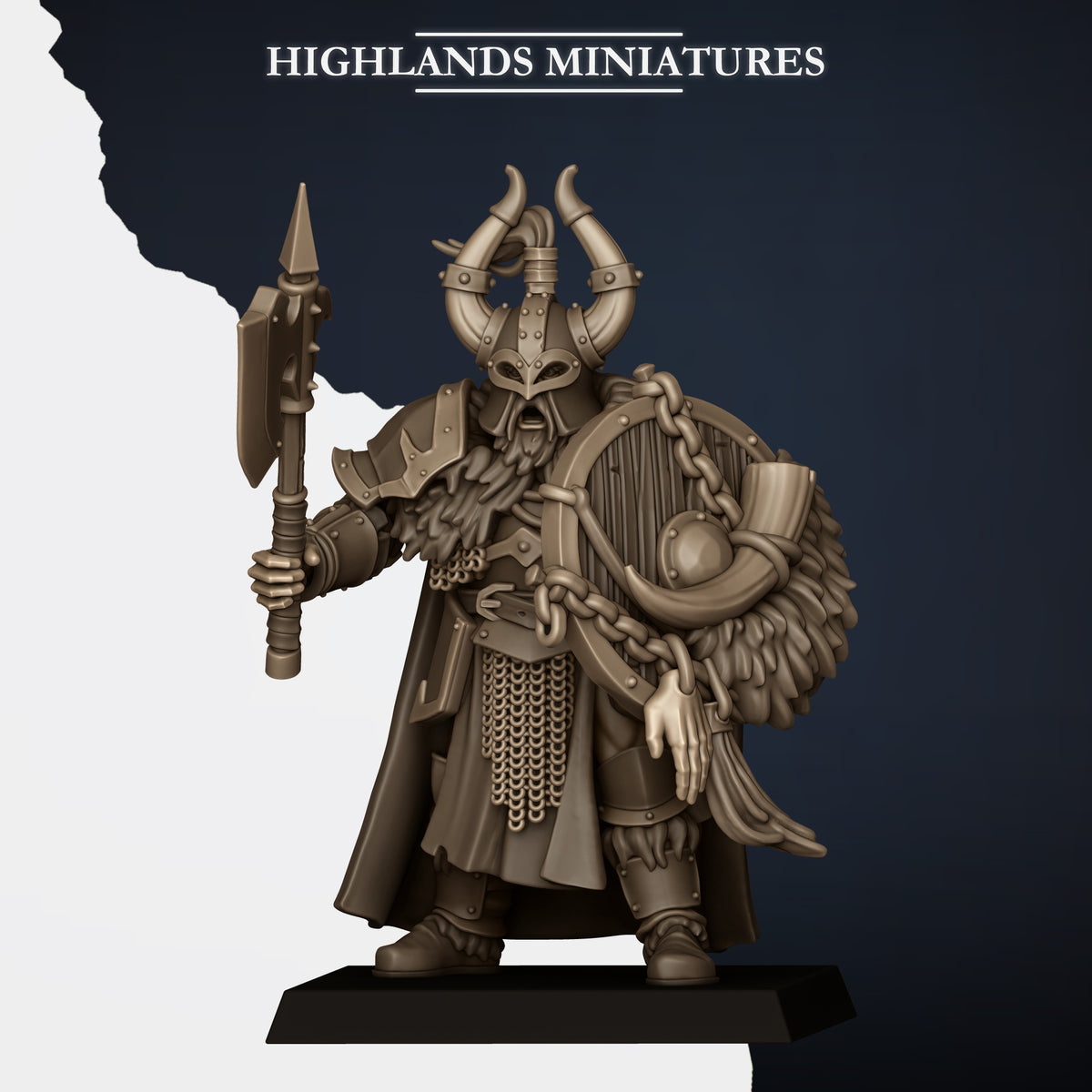 Norse Tribes Huscarls on Foot with Hand Weapons and Shields | Norse Tribes Army Collection | Highland Miniatures