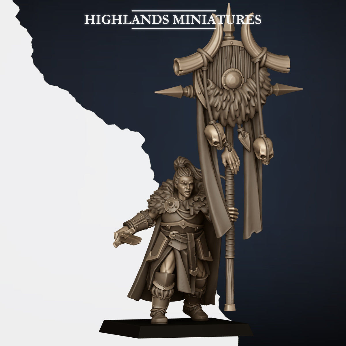Norse Tribes Huscarls on Foot with Halberds | Norse Tribes Army Collection | Highland Miniatures