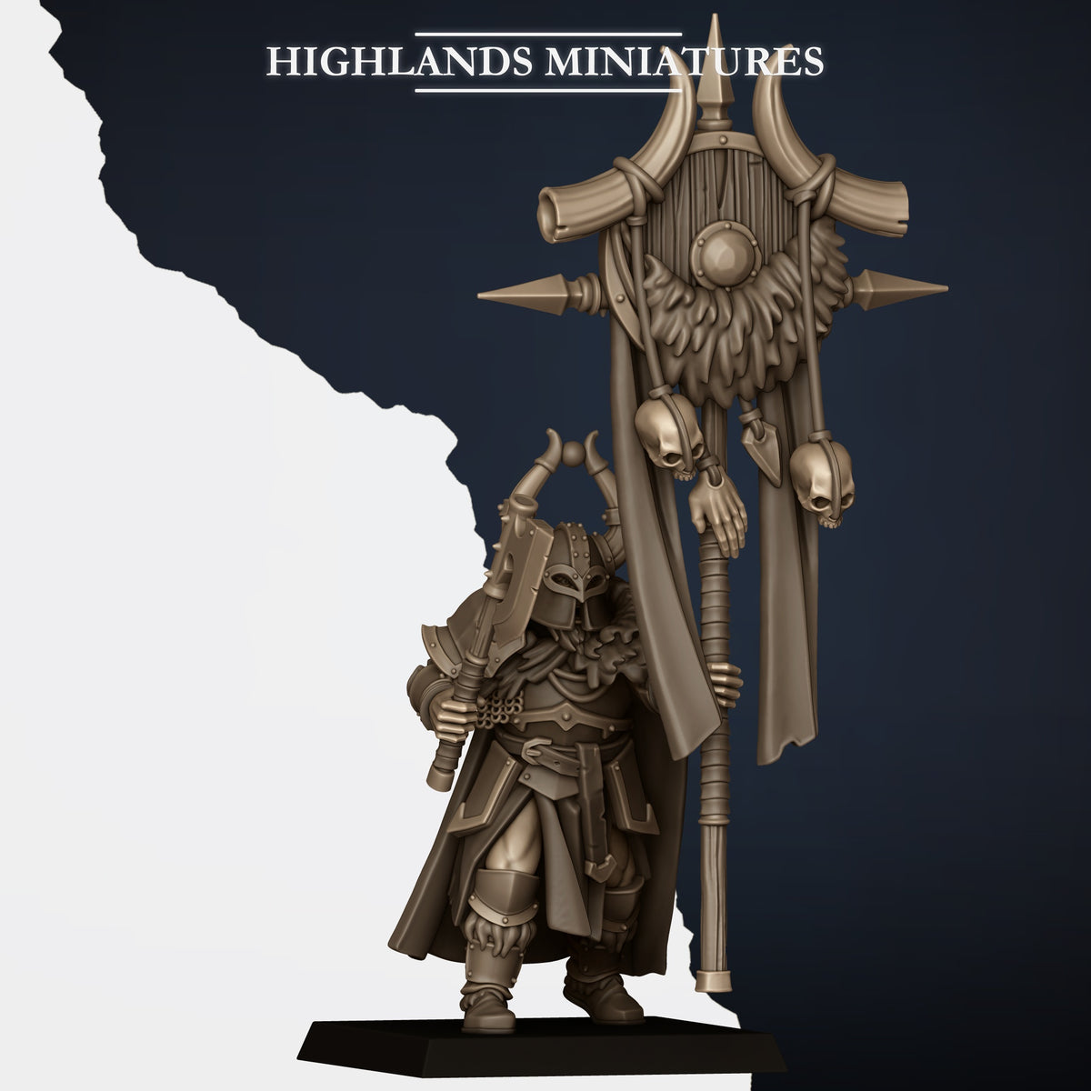 Norse Tribes Huscarls on Foot with Hand Weapons and Shields | Norse Tribes Army Collection | Highland Miniatures
