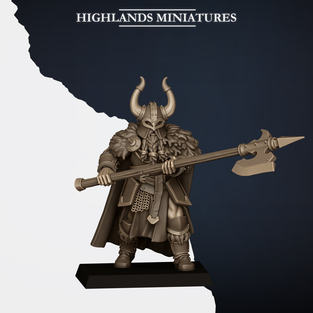 Norse Tribes Huscarls on Foot with Halberds | Norse Tribes Army Collection | Highland Miniatures