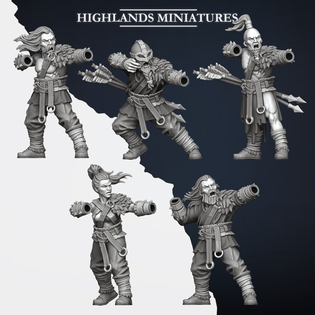 Norse Tribes Bowmen | Norse Tribes Army Collection | Highland Miniatures