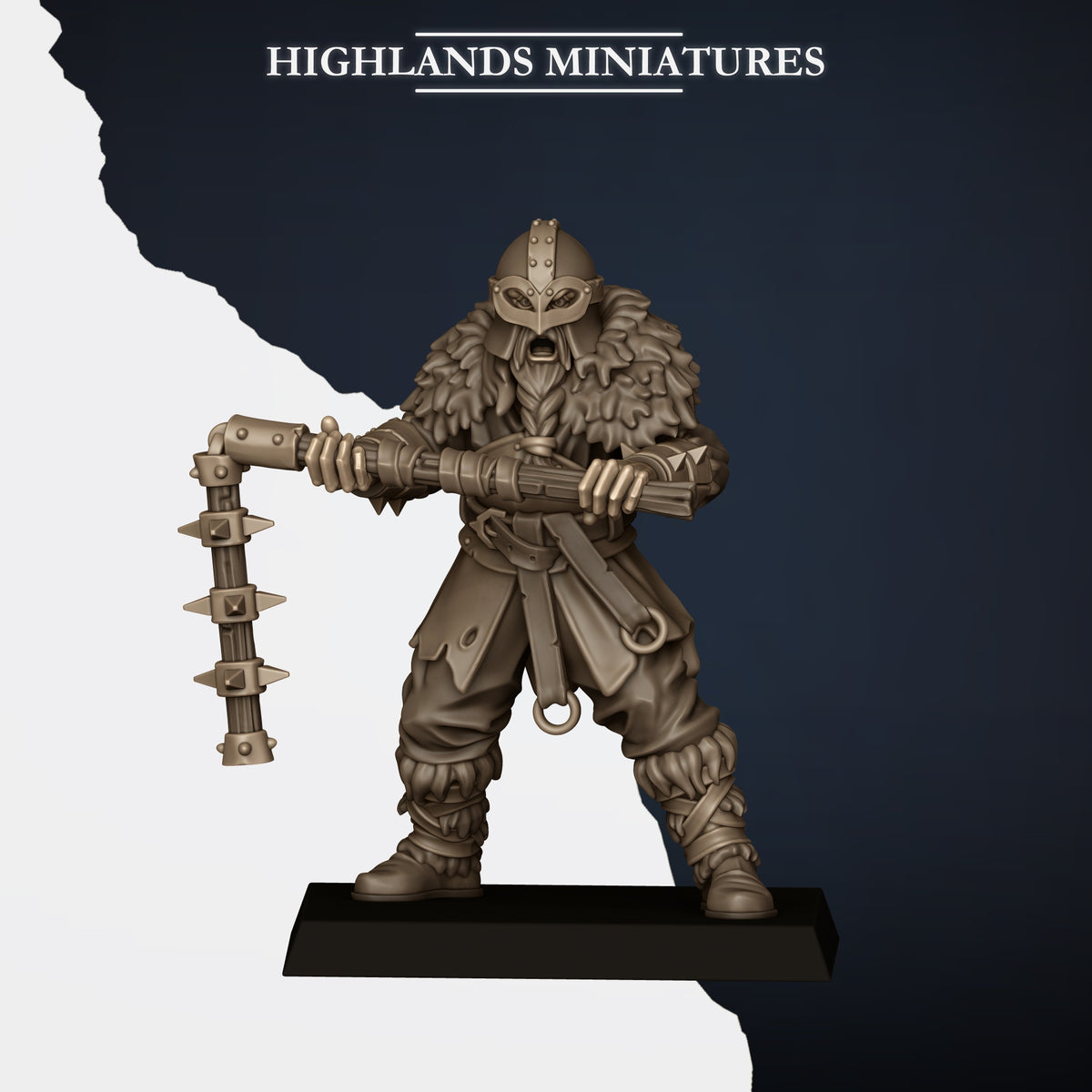 Norse Tribes Norse Raiders with Two-Handed Weapons | Norse Tribes Army Collection | Highland Miniatures