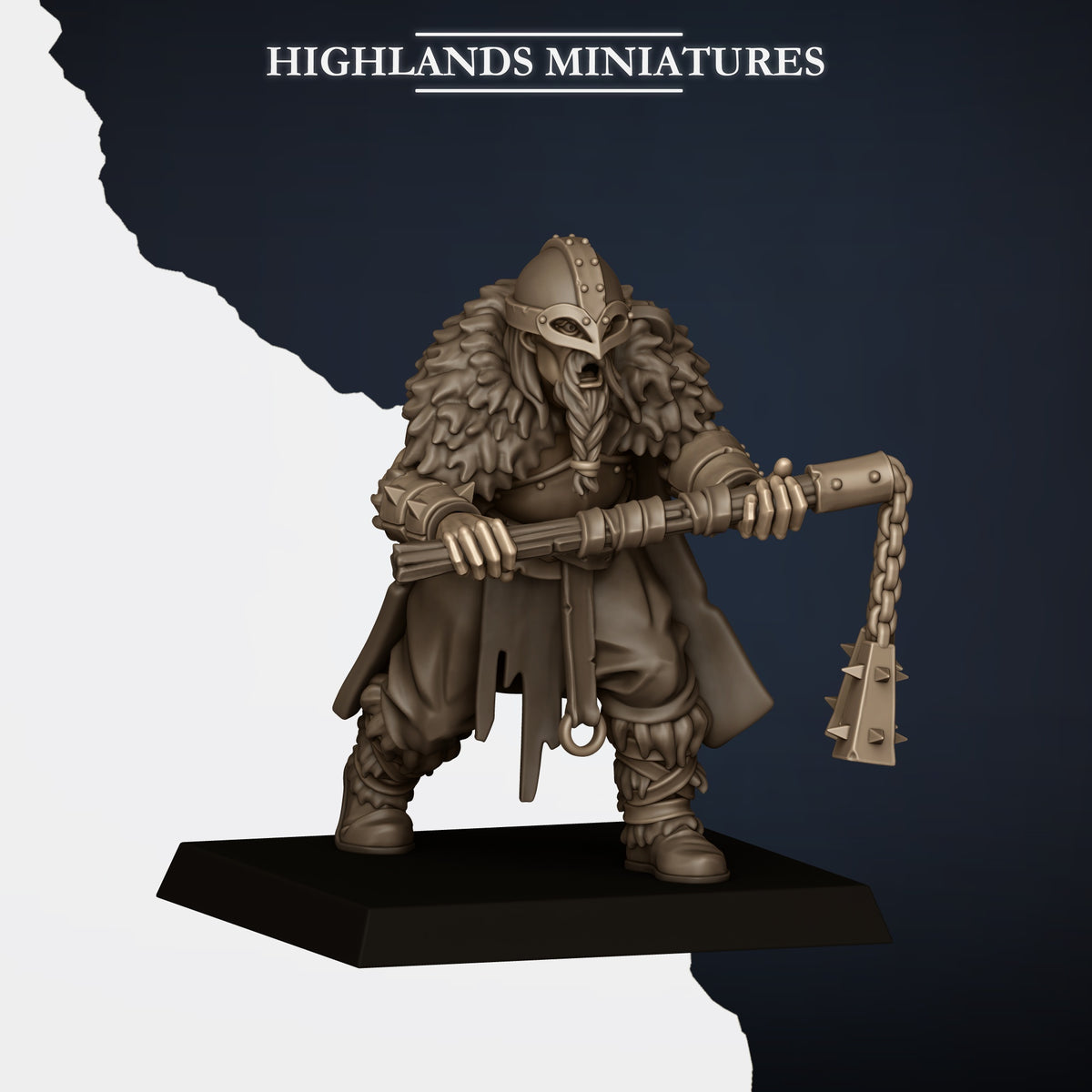 Norse Tribes Norse Raiders with Two-Handed Weapons | Norse Tribes Army Collection | Highland Miniatures