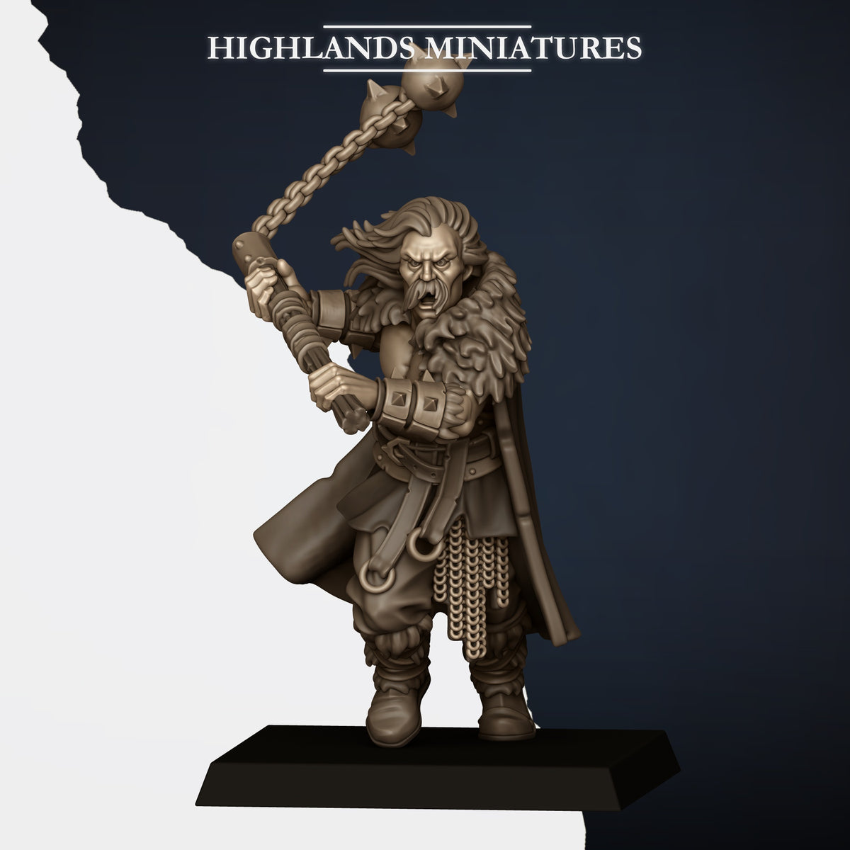 Norse Tribes Norse Raiders with Two-Handed Weapons | Norse Tribes Army Collection | Highland Miniatures