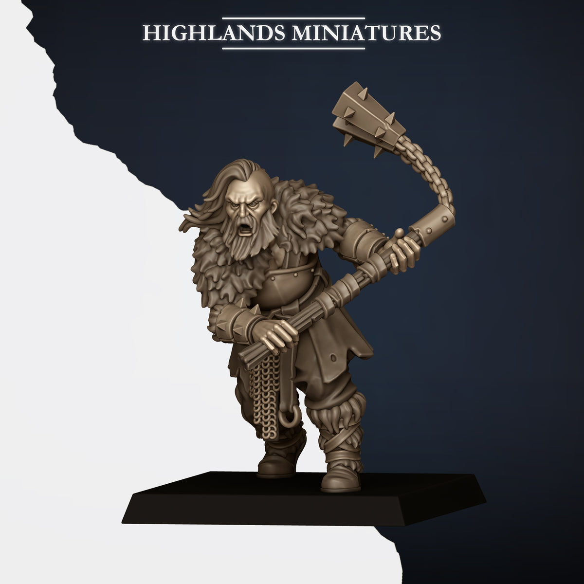 Norse Tribes Norse Raiders with Two-Handed Weapons | Norse Tribes Army Collection | Highland Miniatures