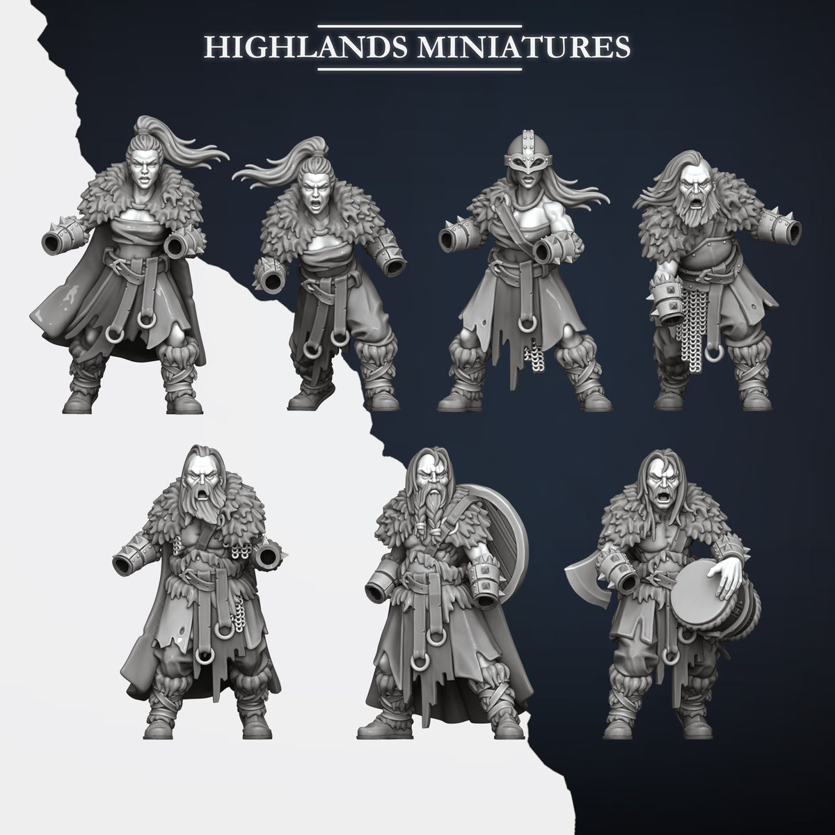 Norse Tribes Norse Raiders | Norse Tribes Army Collection | Highland Miniatures