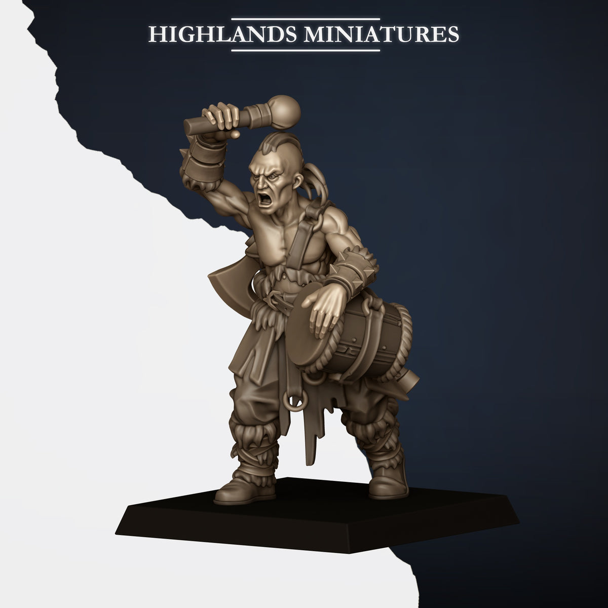 Norse Tribes Norse Raiders with Two-Handed Weapons | Norse Tribes Army Collection | Highland Miniatures
