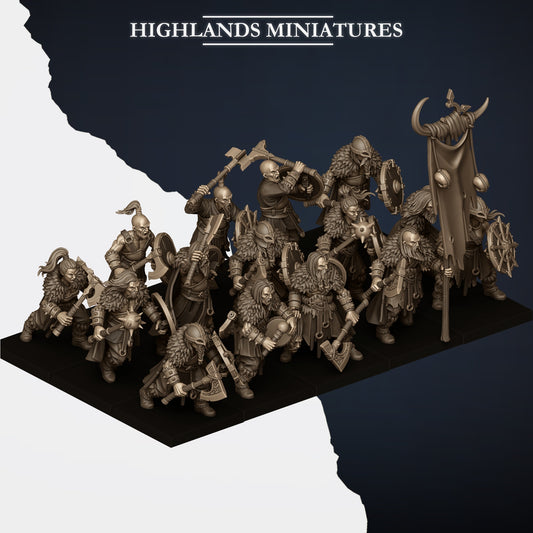 Norse Tribes Norse Raiders | Norse Tribes Army Collection | Highland Miniatures