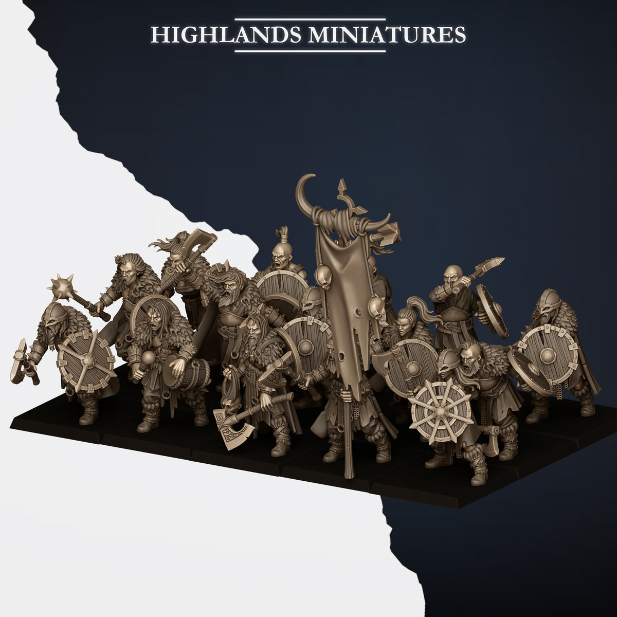 Norse Tribes Norse Raiders | Norse Tribes Army Collection | Highland Miniatures