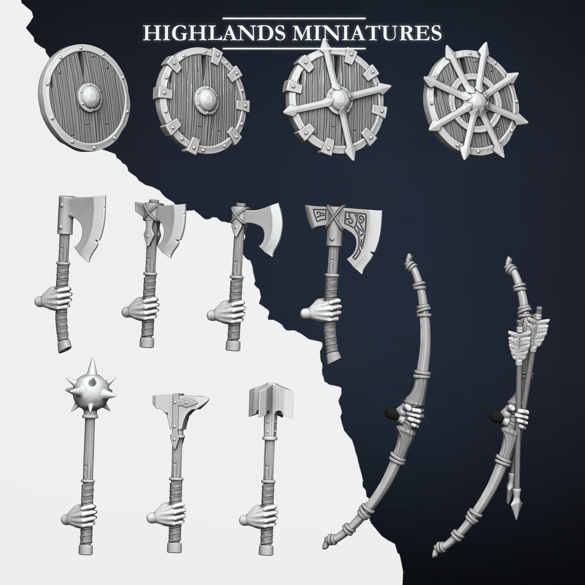 Norse Tribes Norse Raiders | Norse Tribes Army Collection | Highland Miniatures