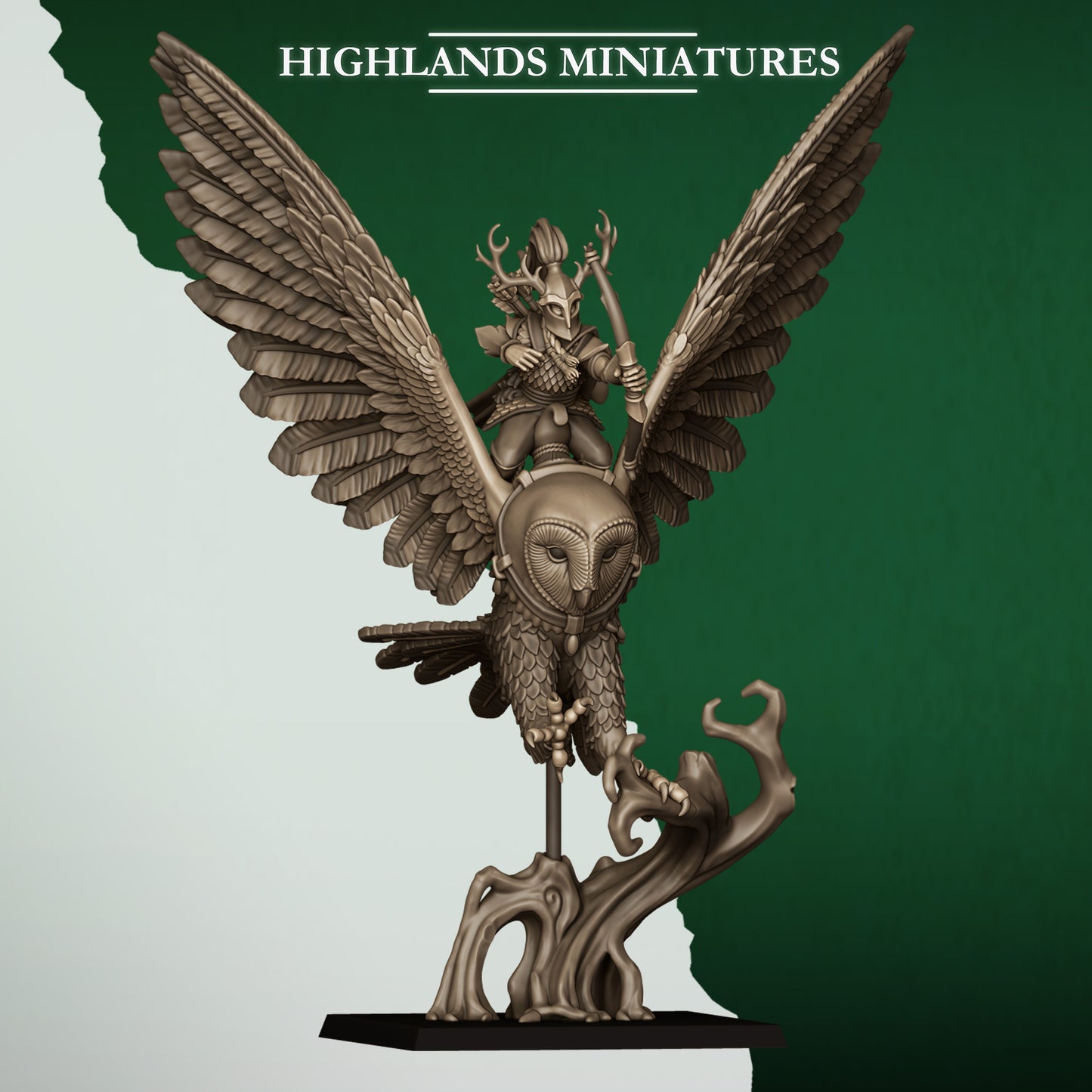 Feral Elves Great Owl Riders | Feral Elves Army Collection | Highland Miniatures