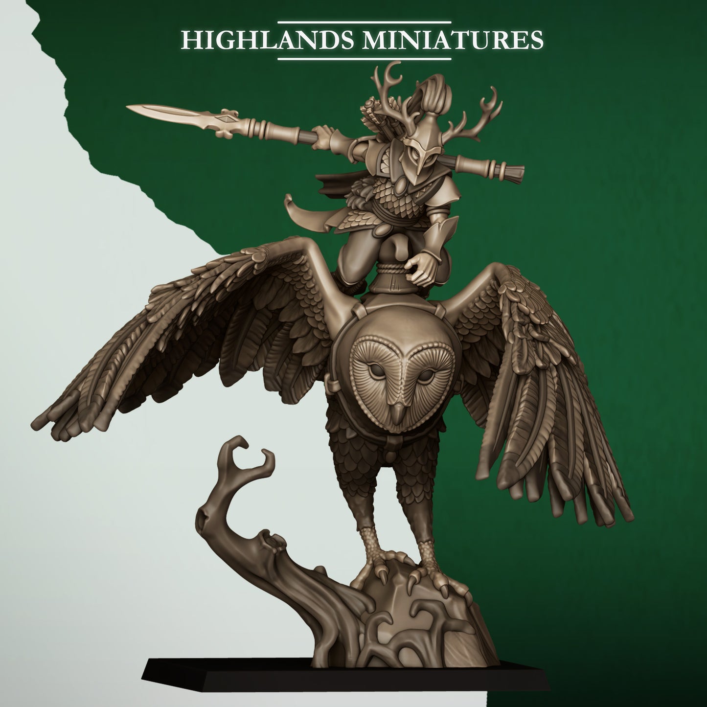 Feral Elves Great Owl Riders | Feral Elves Army Collection | Highland Miniatures