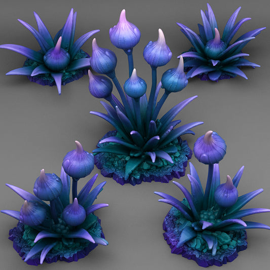 Poisonous Night Plant Scatter Terrain | Fantastic Plants & Rocks | MTG Terrain & Scenery