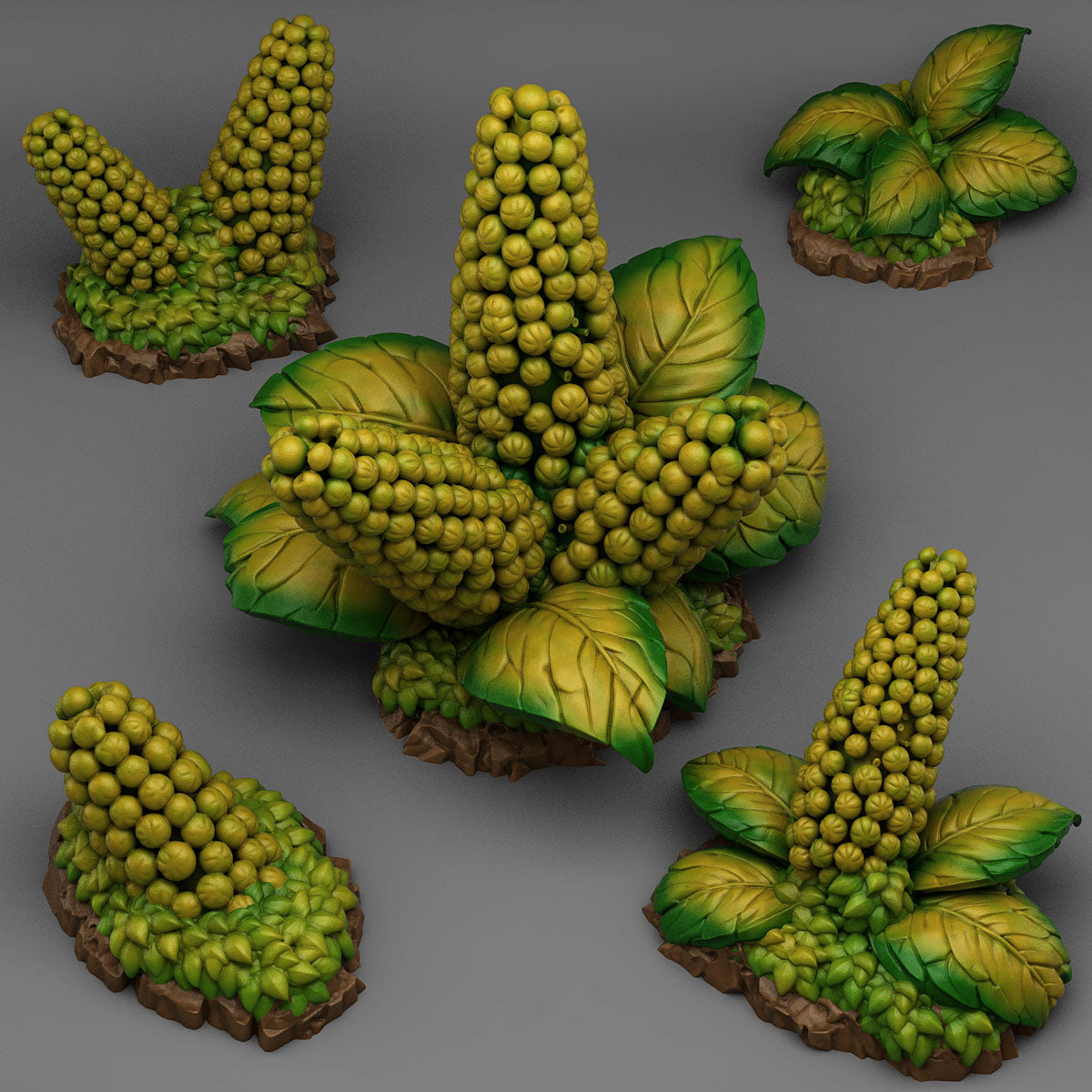 Strange Giant Corn Scatter Terrain | Fantastic Plants & Rocks | MTG Terrain & Scenery