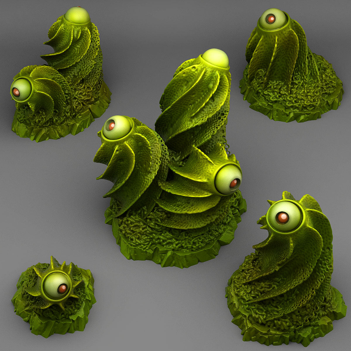 Toxic Sewer Eye Plants Scatter Terrain | Fantastic Plants & Rocks | MTG Terrain & Scenery