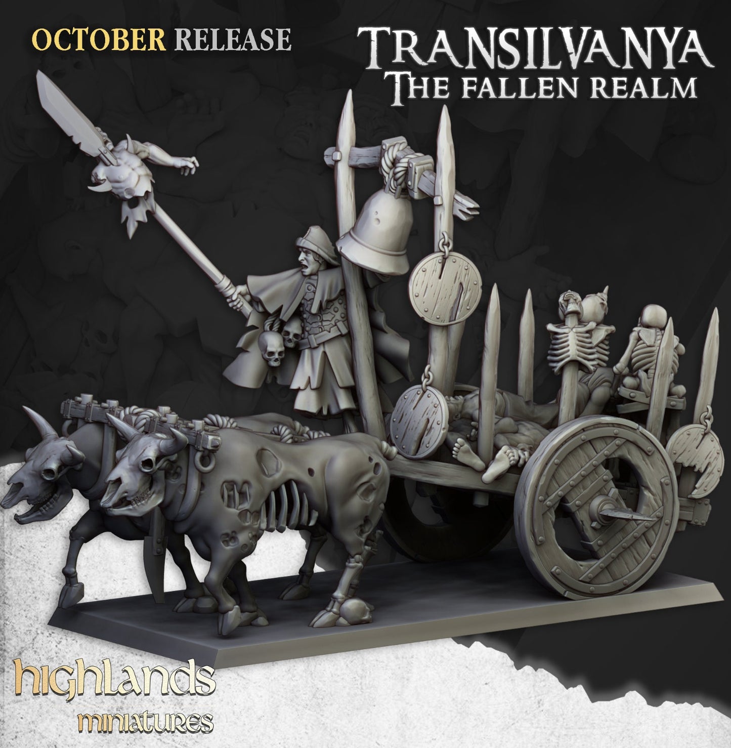 Transilvanya Corpse Cart | Transilvanya Army Collection | Highland Miniatures