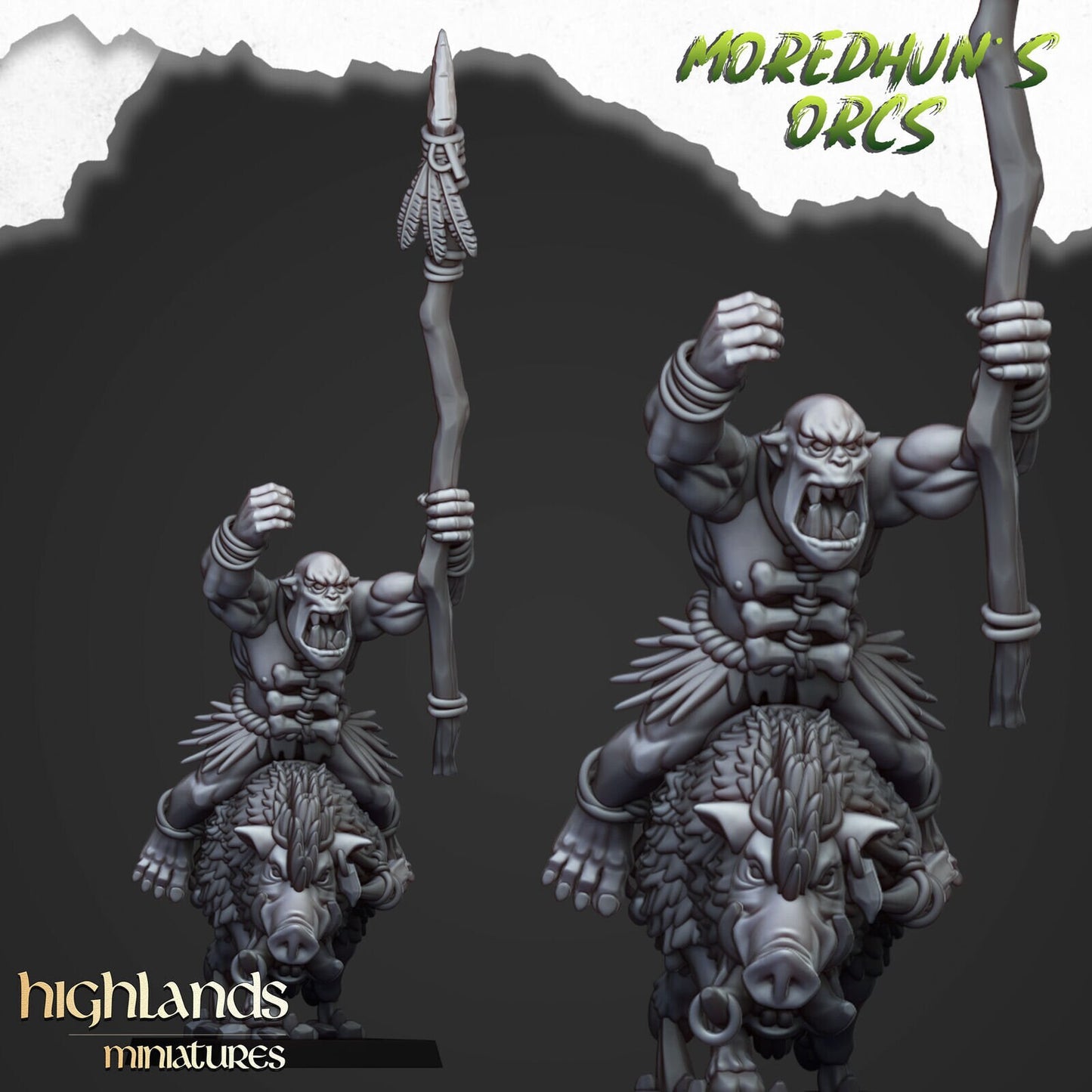 Moredhun's Cave Orc Boar Boys – Mounted Spear Cavalry