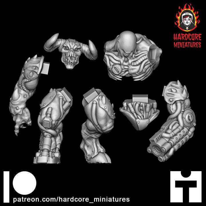 Hell Lord Space Demon | Alien Boss Creature Sci-Fi Wargaming Miniature | Hardcore Miniatures