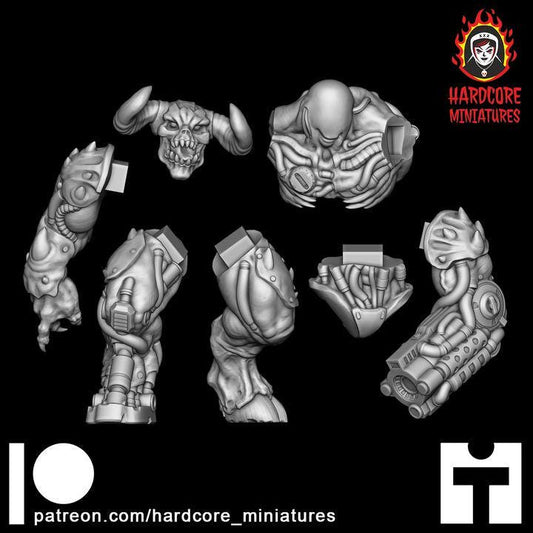 Hell Lord Space Demon | Alien Boss Creature Sci-Fi Wargaming Miniature | Hardcore Miniatures