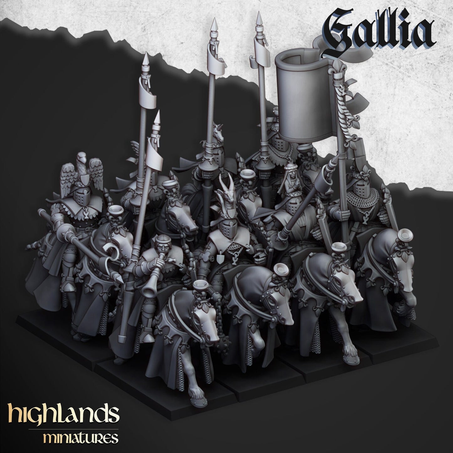 Royal Knights of Gallia | Gallia Army Collection | Highland Miniatures