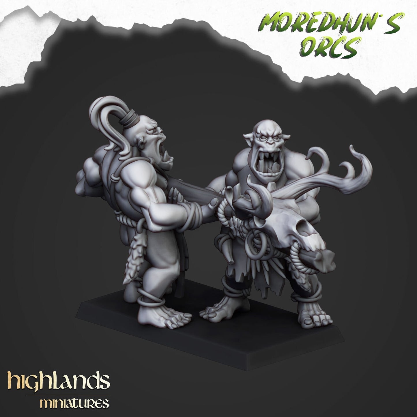 Moredhun's Cave Orc Spear Warriors – Orc & Goblin Infantry Regiment